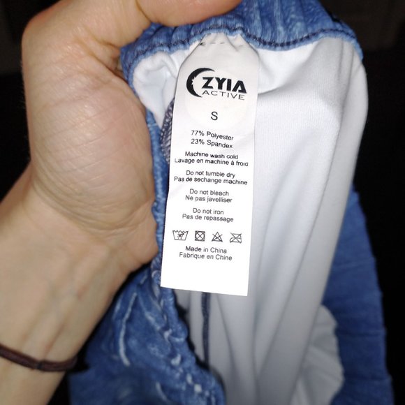 Zyia Distressed Denim Joggers - Picture 3 of 9